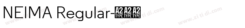 NEIMA Regular字体转换